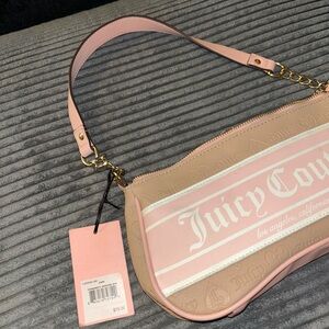 Juicy Couture Blush and Beige Shoulder Bag